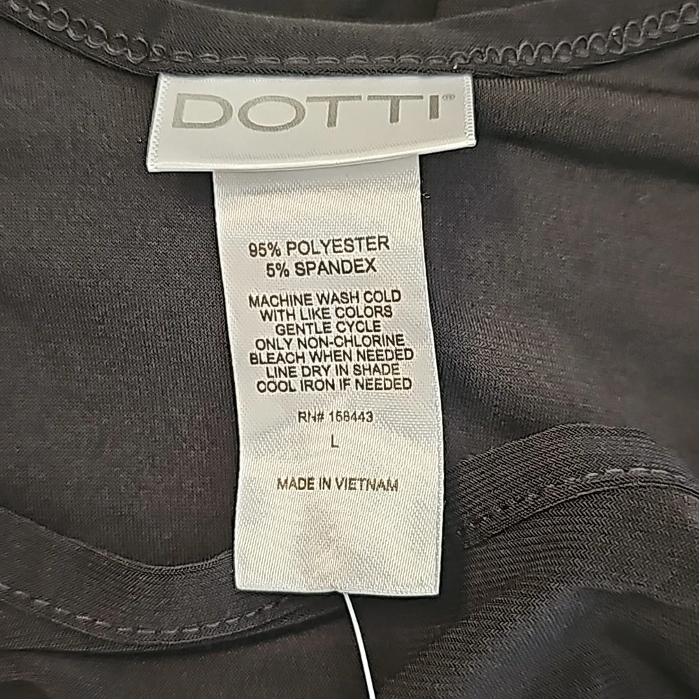 Dotti Swimsuit Cover-Up Dress Black Size Large NWT - Picture 4 of 6